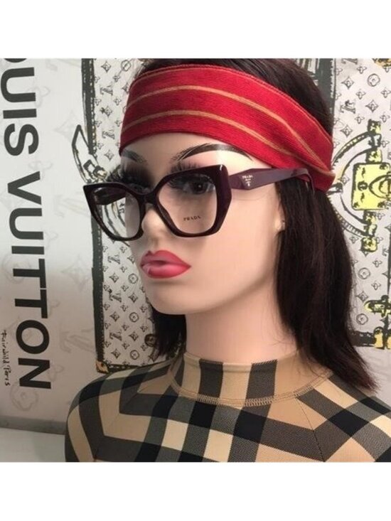 New Authentic ? Prada PR 18WV VIY1O1 Eyeglasses – Garnet main image 5